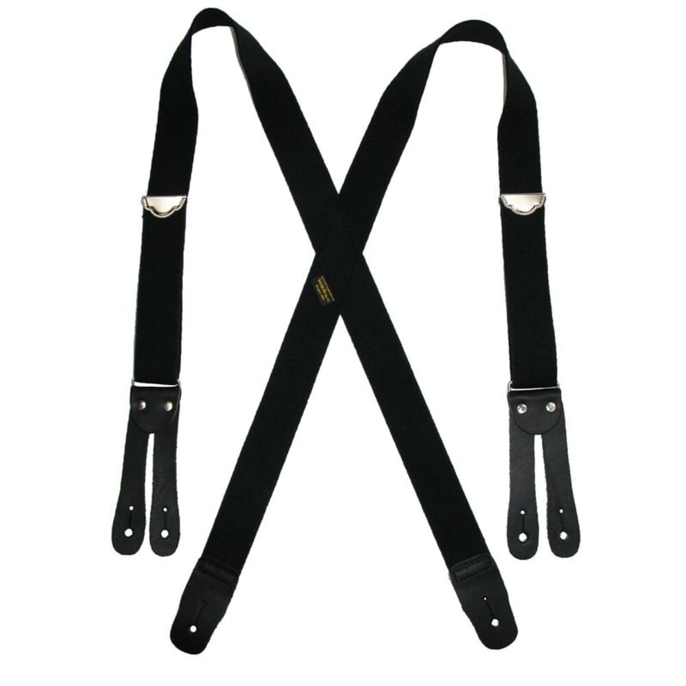 Welch Men's Elastic Button End Double Face Suspenders